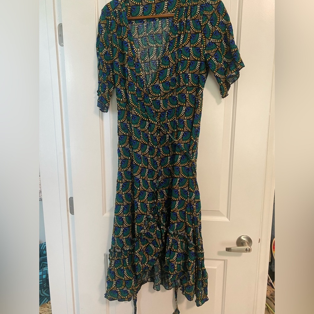 Colorful Wrap Dress